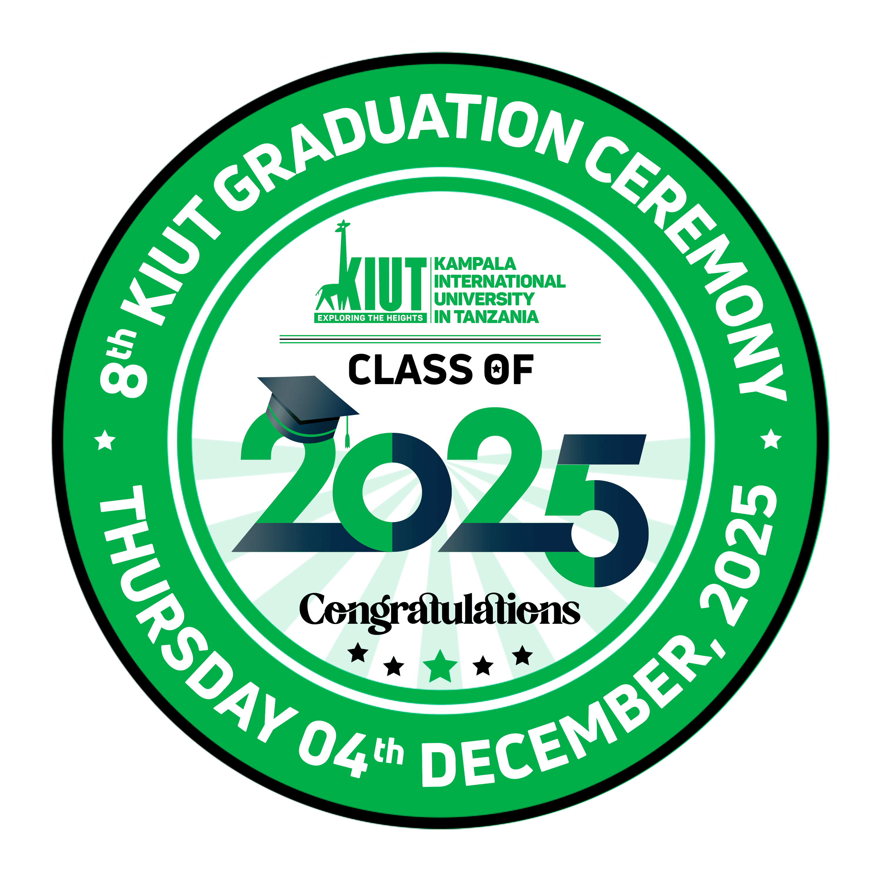 The Official Logo of the Eighth Graduation Ceremony 2025