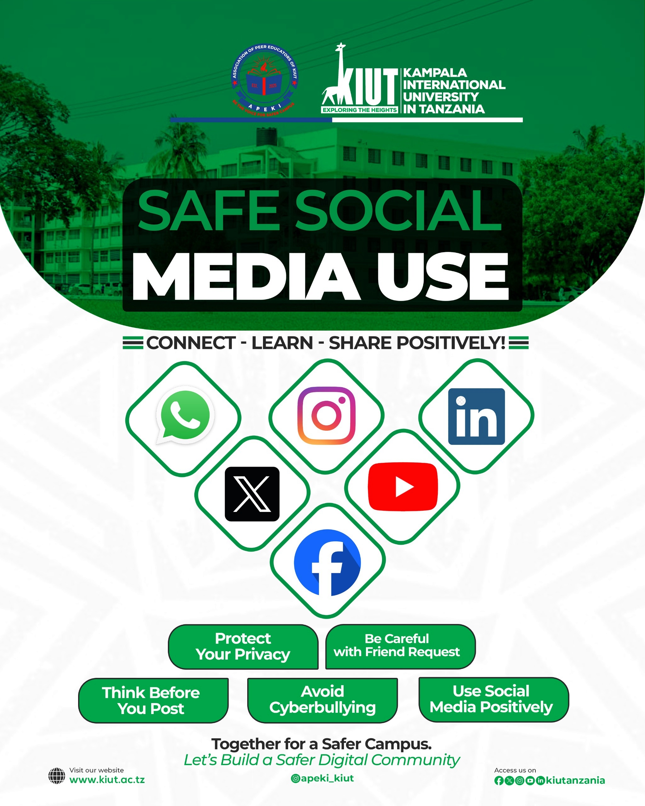 Safe Social Media Use | Connect, Learn, Share Positively