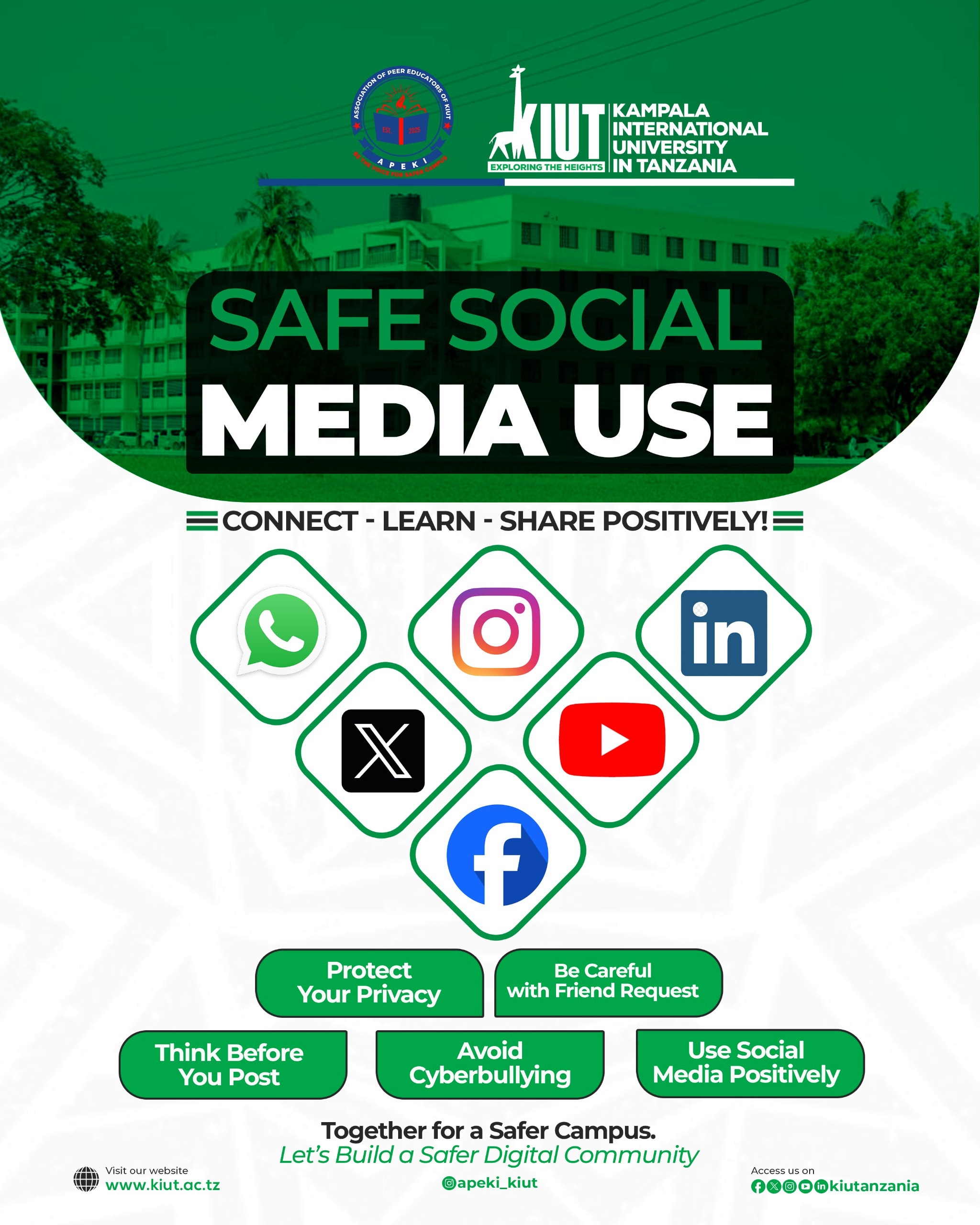 Safe Social Media Use | Connect, Learn, Share Positively