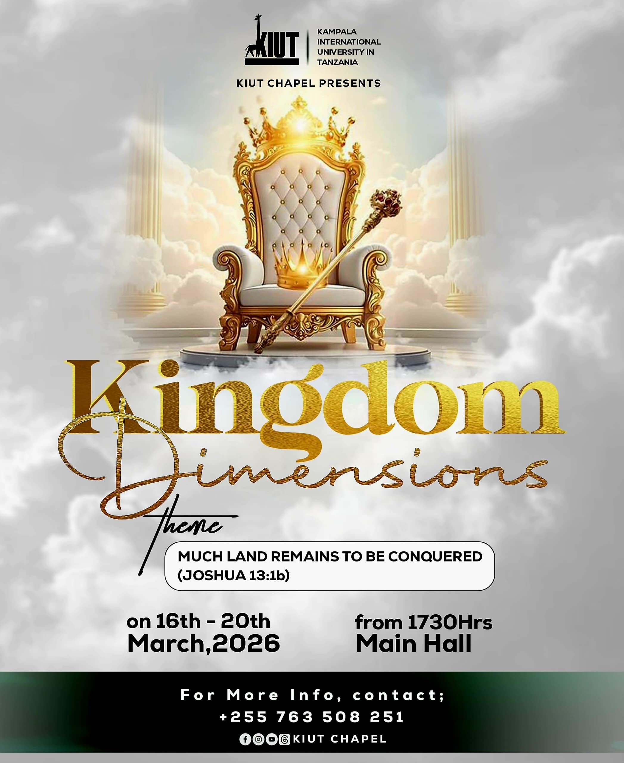 KIUT Chapel - Kingdom Dimensions