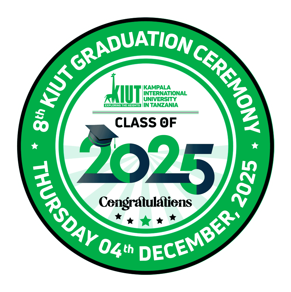 The Official Logo of the Eighth Graduation Ceremony 2025