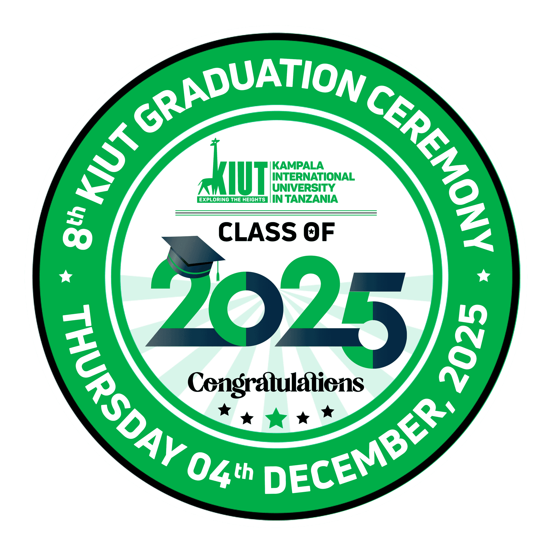 The Official Logo of the Eighth Graduation Ceremony 2025