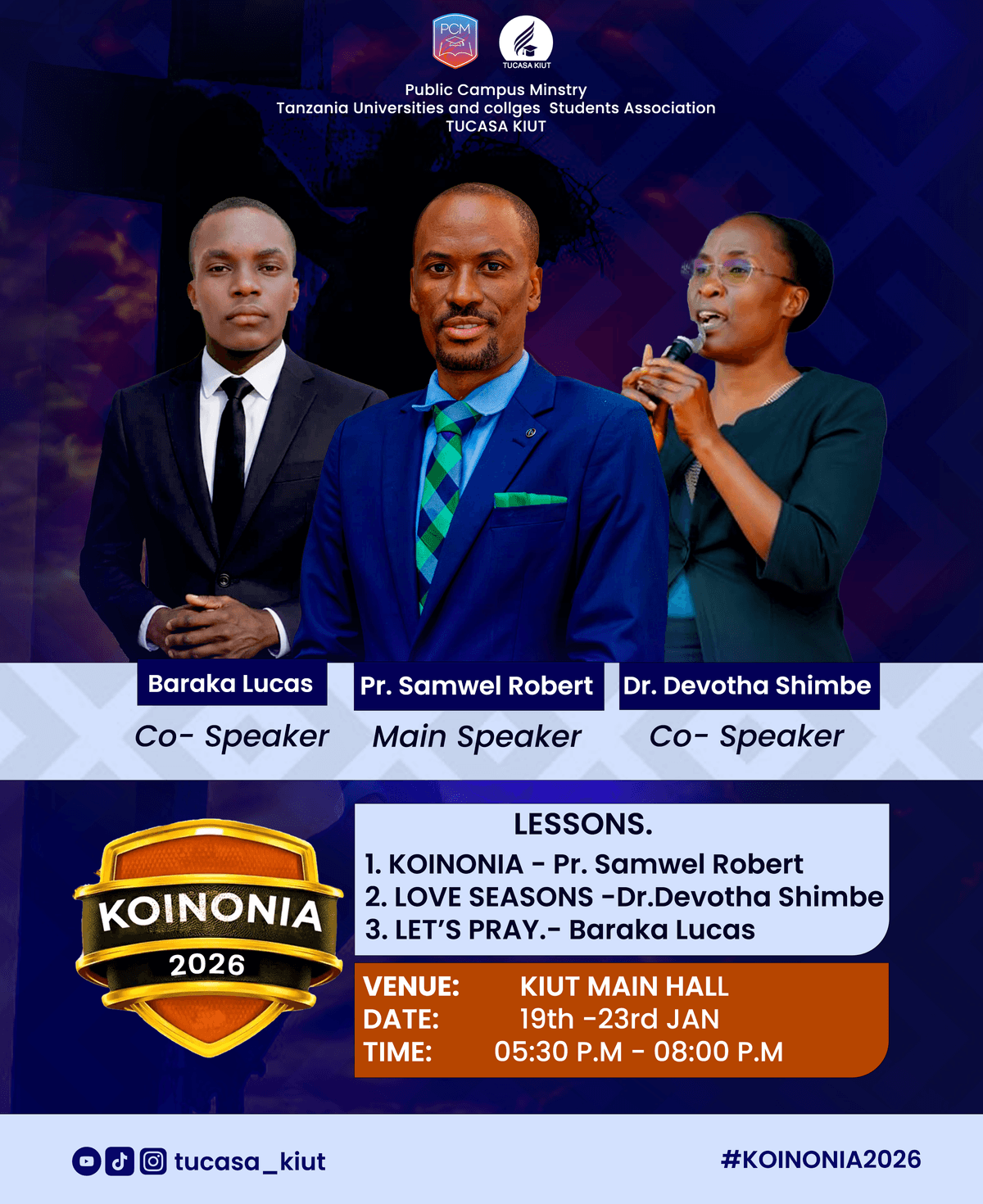 KOINONIA 2026 service.