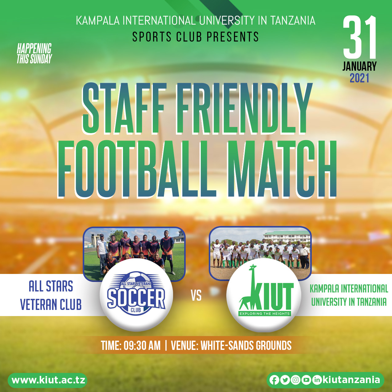 Staff Friendly Football Match